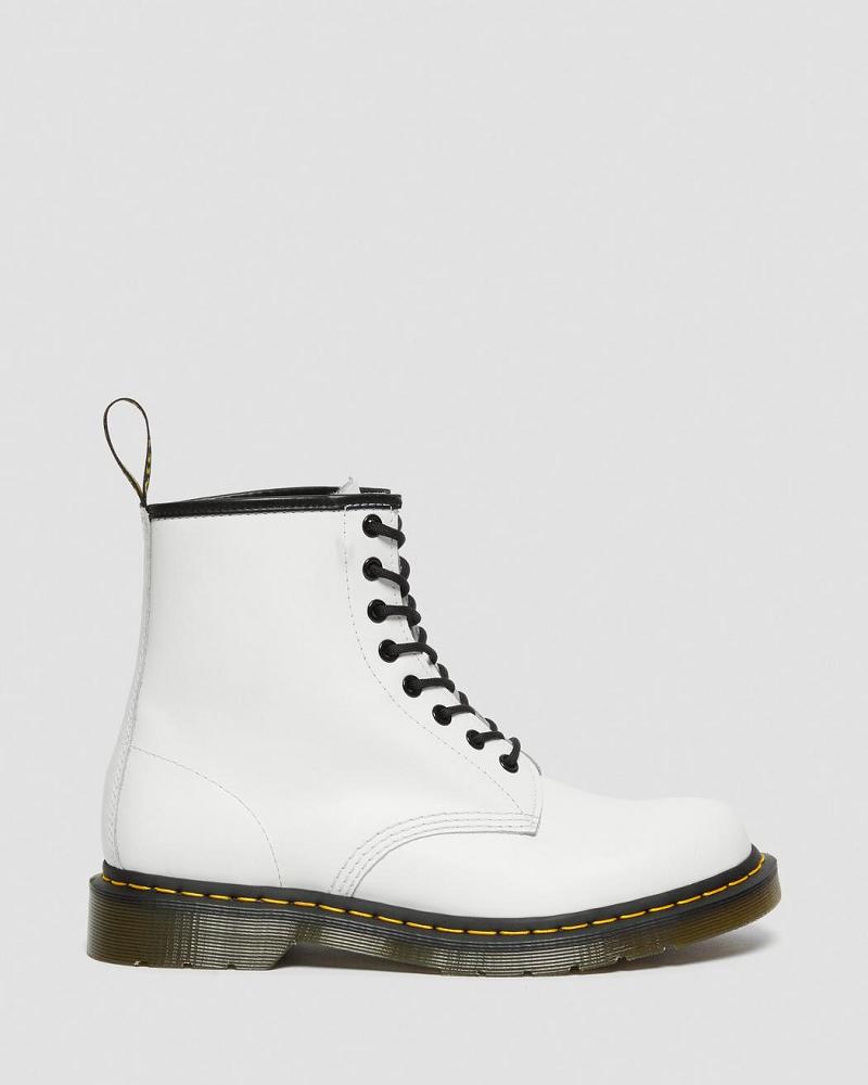 Dr Martens 1460 Smooth Leren Veterlaarzen Dames Wit | NL 570GSO